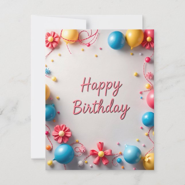 Birthday card  (Front)