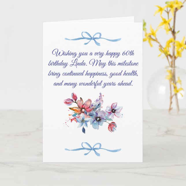 Birthday Card (Yellow Flower)