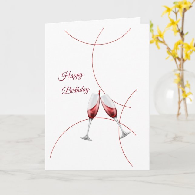 birthday card (Yellow Flower)
