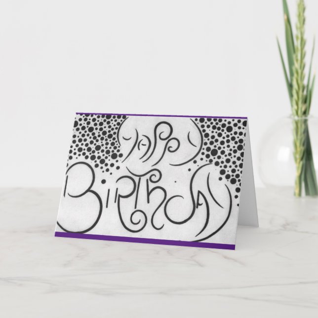 Birthday card  (Front)