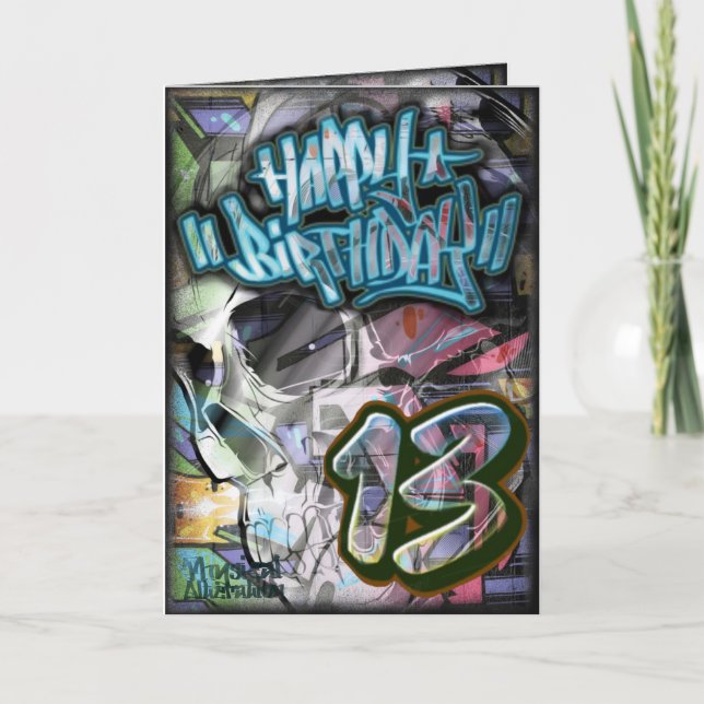 Birthday card 13  (Front)