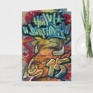 Birthday card 15th