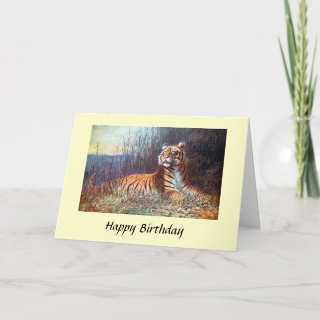 Birthday Card - Bengal Tiger (Front)