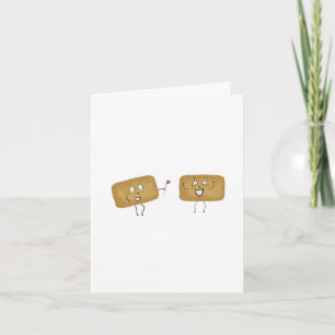 Birthday Card, biscuit themed card, cute card