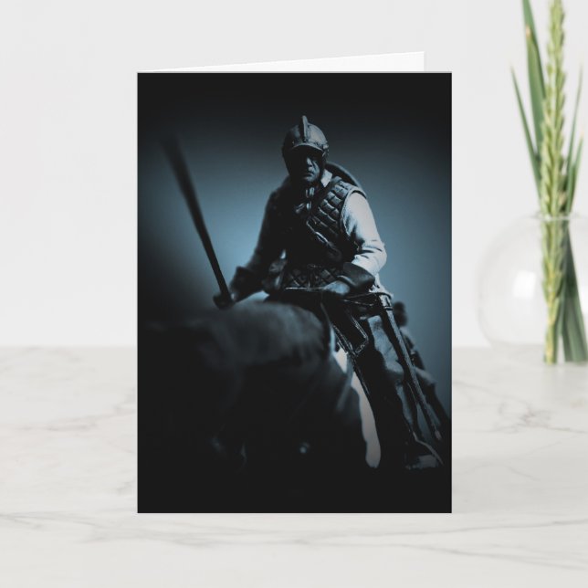 Birthday Card - Border Reivers On Horse (Front)