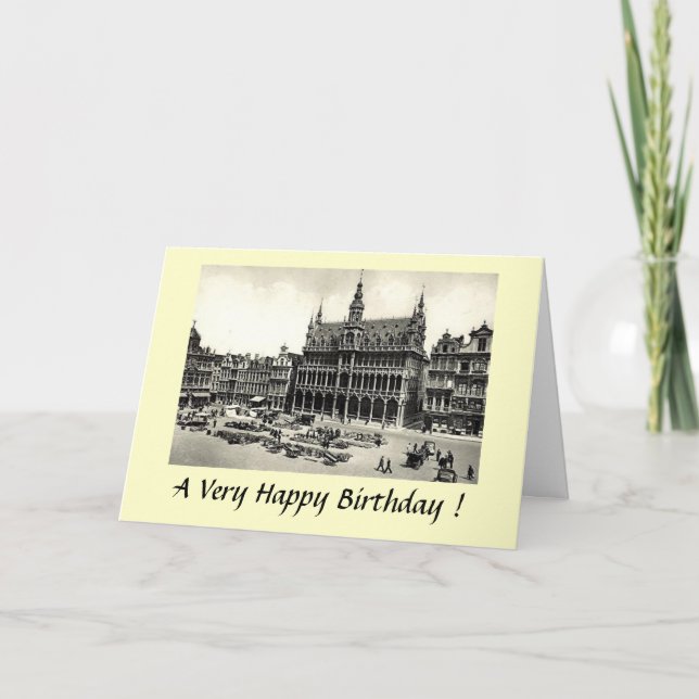 Birthday Card - Brussels, Grand'Place (Front)