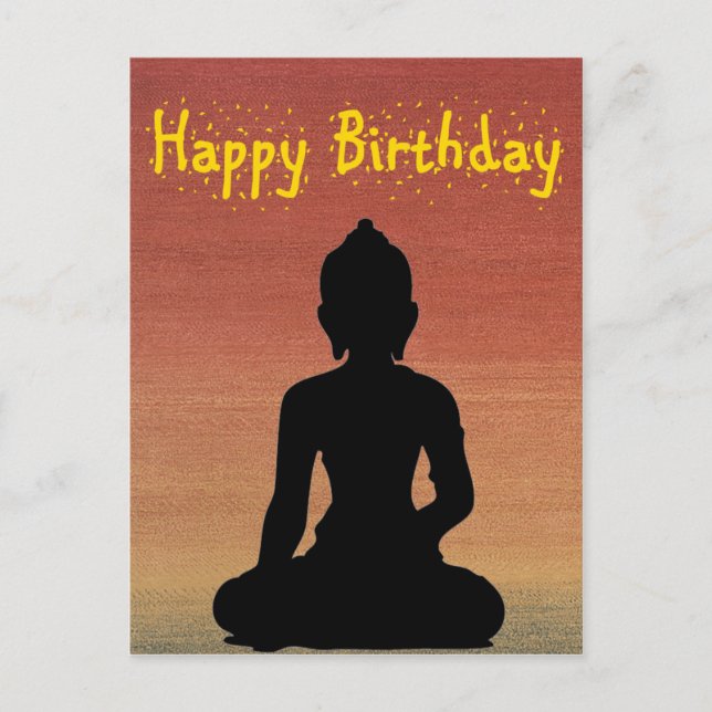 Birthday card_Buddha2 Postcard (Front)