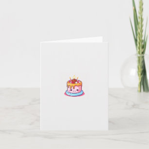 Birthday card, celebration card. Little cake, cute Card