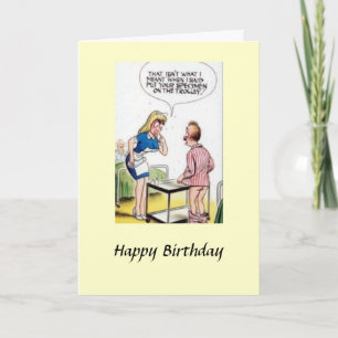 Birthday Card - Comic, Hospital, Humor