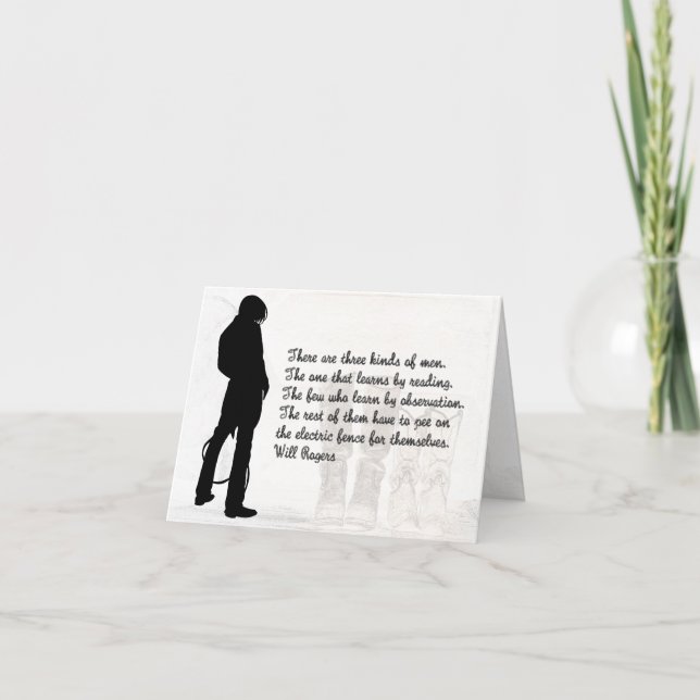 Birthday Card Cowboy Boots Funny Humourous Western (Front)