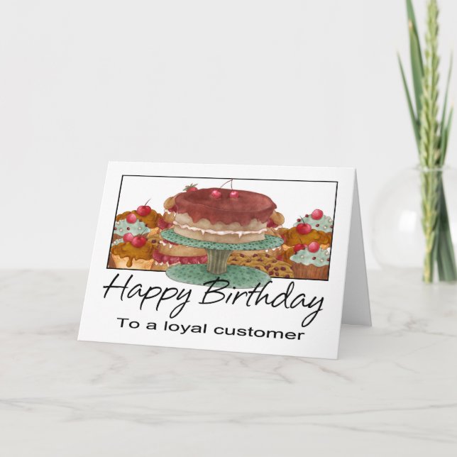 Birthday Card - Customer - Business Birthday Card (Front)