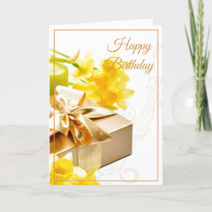Birthday Card-Daffodils Card