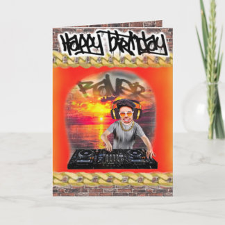 Birthday card DJ