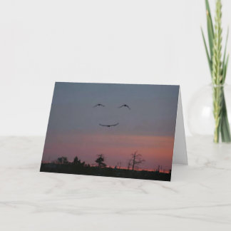 Birthday Card - Face in the Sky