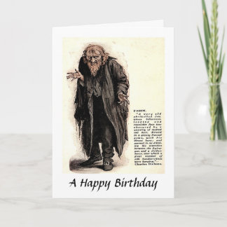 Birthday Card - Fagin from "Oliver Twist"
