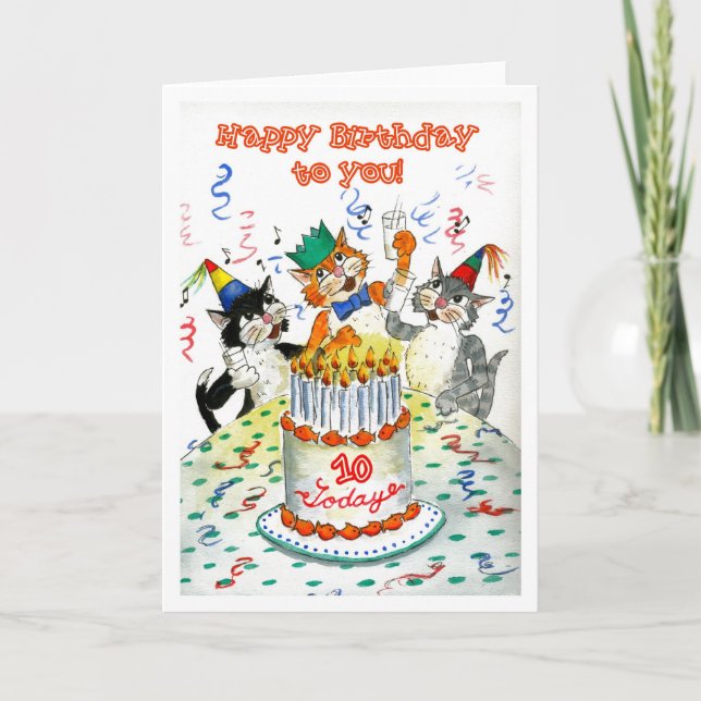 Birthday Card for 10 yr old (Front)