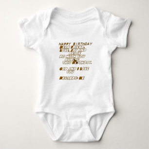 Birthday Card for a Christian Friend Baby Bodysuit
