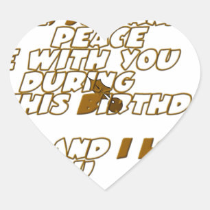 Birthday Card for a Christian Friend Heart Sticker