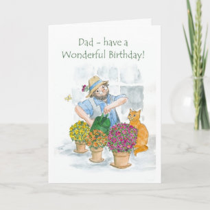 Birthday Card for a Father - Gardening