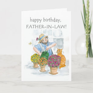 Birthday Card for a Father-in-law - Gardening