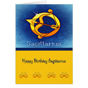 Birthday Card for a Sagittarius with Arrow