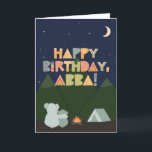 Birthday Card for Abba<br><div class="desc">Birthday Card for Abba. You call your father Abba, not Dad. (Abba means father in Hebrew & Bengali.) So give your Abba a birthday card made especially for him! This cute outdoorsy card is perfect for any Abba who loves camping, nature, the outdoors, and looking up at the stars in...</div>