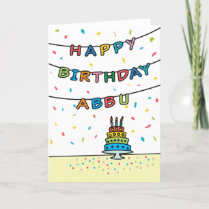 Birthday Card for Abbu