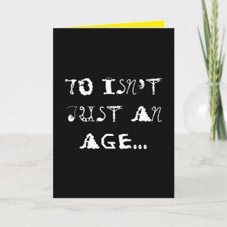 Birthday card for age 70