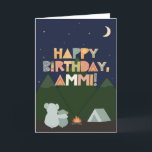 Birthday Card for Ammi<br><div class="desc">Birthday Card for Ammi. You call your mother Ammi, not Mum. (Ammi means mother in Urdu.) So give your Ammi a birthday card made especially for her! This cute outdoorsy card is perfect for any Ammi who loves camping, nature, the outdoors, and looking up at the stars in the night...</div>