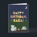 Birthday Card for Bába<br><div class="desc">Birthday Card for Bába. You call your grandmother Bába, not Grandma. (Bába means grandmother in Bulgarian.) So give your Baba a birthday card made especially for her! This cute outdoorsy card is perfect for any Baba who loves camping, nature, the outdoors, and looking up at the stars in the night...</div>