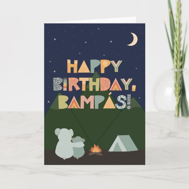 Birthday Card for Bampás (Front)