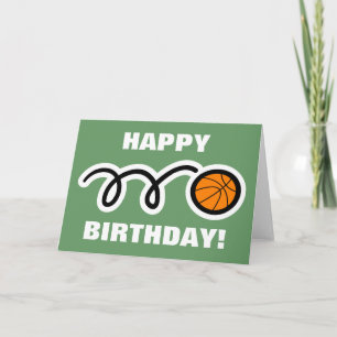 Birthday card for basketball lovers