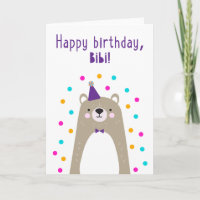 Birthday Card for Bibi