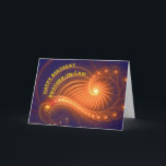 Birthday card for Brother-in-Law<br><div class="desc">Swirling lights shine out from this original art birthday card. See all ages and relationships in my store: http://www.zazzle.com/eggznbeenz</div>