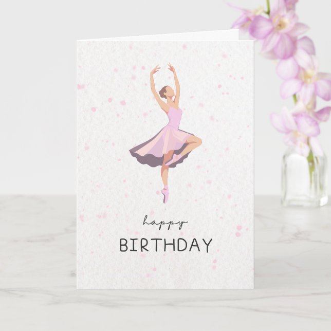 Birthday Card for Dancer (Orchid)