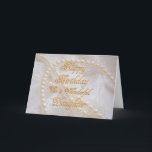 Birthday card for daughter with pearls<br><div class="desc">Beautiful white pearls lying on a lace background. A gorgeous birthday card for a daughter.You can customise to convey your own sentiments.</div>