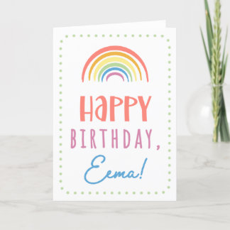 Birthday Card for Eema