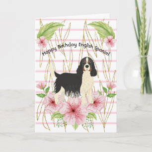 Birthday Card for English Spaniel