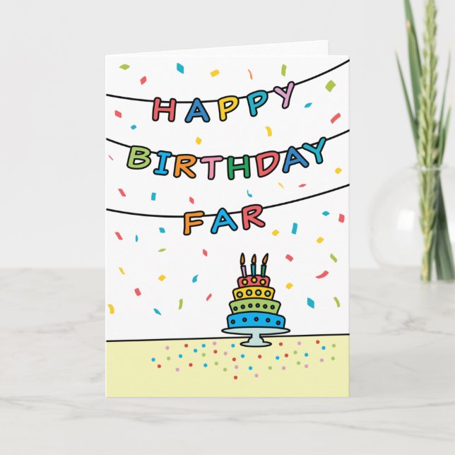 Birthday Card for Far (Front)