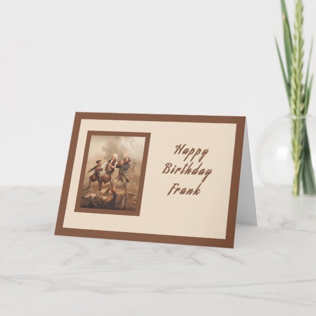 Birthday Card for Frank, War Hero (Front)