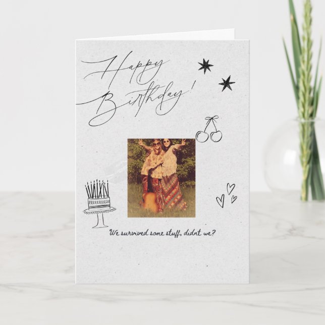 Birthday card for friend (Front)