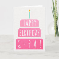 Birthday Card for G-Pa