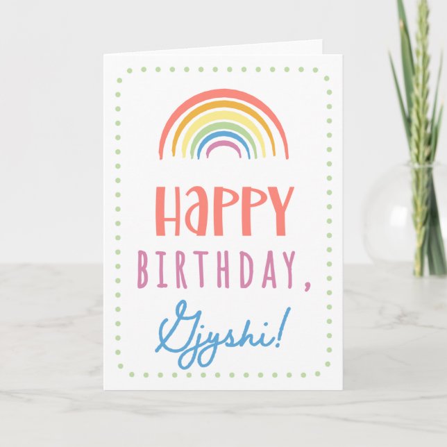 Birthday Card for Gjyshi (Front)
