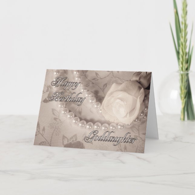 Birthday card for goddaughter (Front)