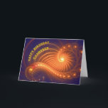 Birthday card for grandson<br><div class="desc">Swirling lights shine out from this original art birthday card. See all ages and relationships in my store: http://www.zazzle.com/eggznbeenz</div>