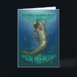 Birthday card for half brother, snappy crock<br><div class="desc">Birthday card for half brother,  snappy crock</div>