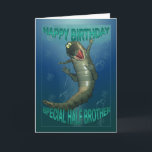 Birthday card for half brother, snappy crock<br><div class="desc">Birthday card for half brother,  snappy crock</div>