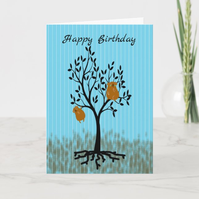 Birthday Card for Kids with Koala Bears (Front)