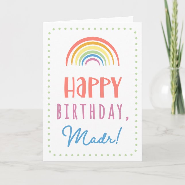 Birthday Card for Madr (Front)