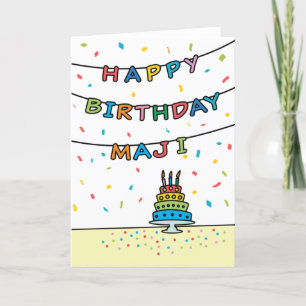 Birthday Card for Maji